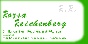 rozsa reichenberg business card